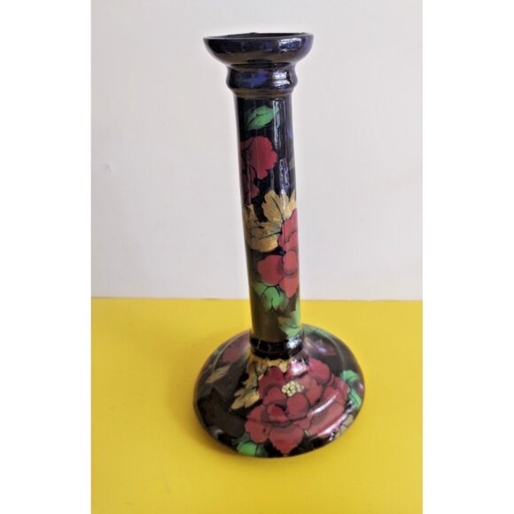 Vintage Royal Standard Jacobean Ware Candle Holder  10" Tall Gorgeous - Picture 1 of 15